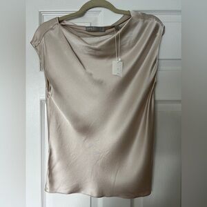 Vince silk crème top XS